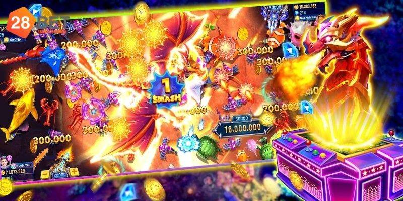 Phòng game bắn cá rồng vàng tại nhà cái 28bet